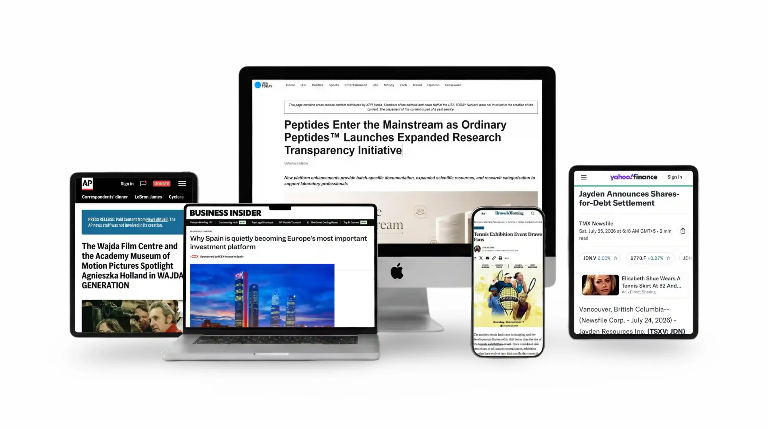 Home 1 Get featured across major news outlets